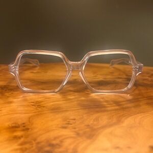 Selecta Vintage Clear Hexagon Eyeglasses Frame France Geometric MCM Glasses